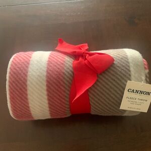 Cannon Red Plaid Fleece Throw Blanket